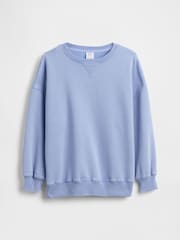 Gap Blue VintageSoft Oversized Longline Sweatshirt (4-13yrs) (4-13yrs) - Image 4 of 5