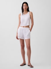 Gap White Cotton Gauze Racer Shell Vest - Image 3 of 4