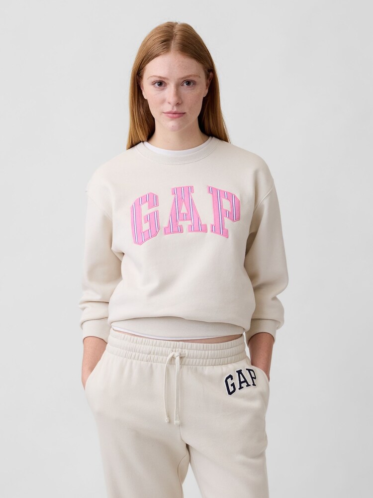 Gap Cream Logo Sweatshirt - Image 1 of 5 Gap Cream Logo Sweatshirt - Image 1 of 5