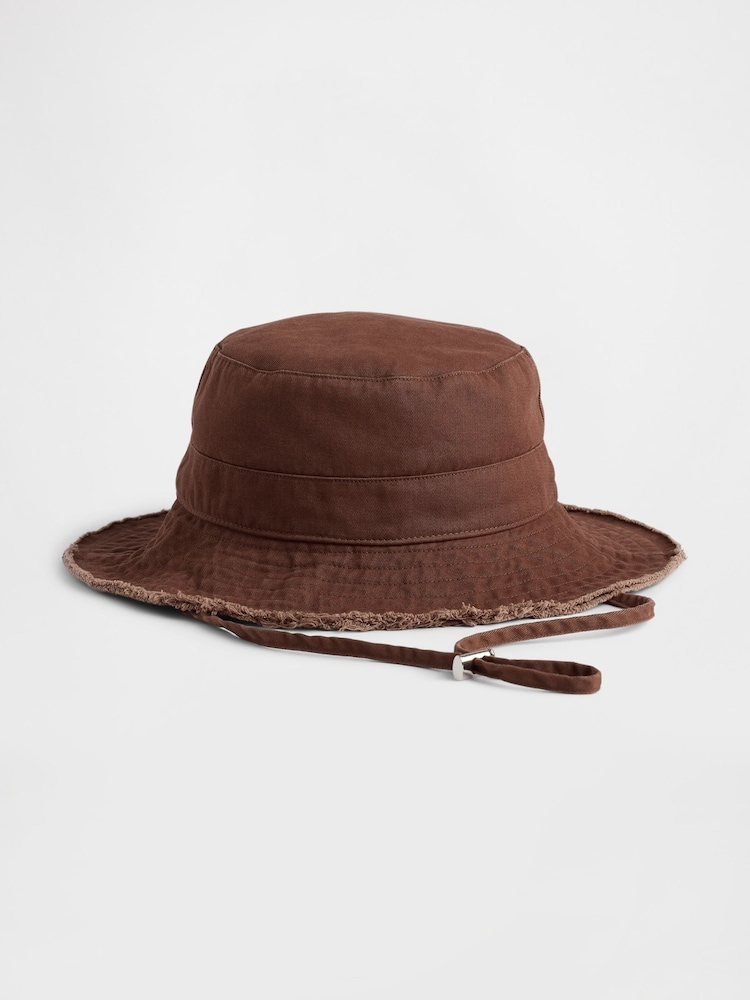 Braun - Gap Frayed Bucket Hat - Bild 1 von 4