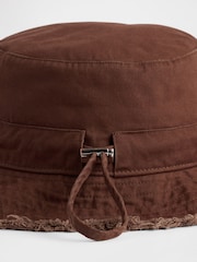 Braun - Gap Frayed Bucket Hat - Bild 2 von 4