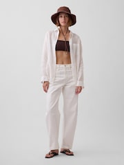 Braun - Gap Frayed Bucket Hat - Bild 4 von 4