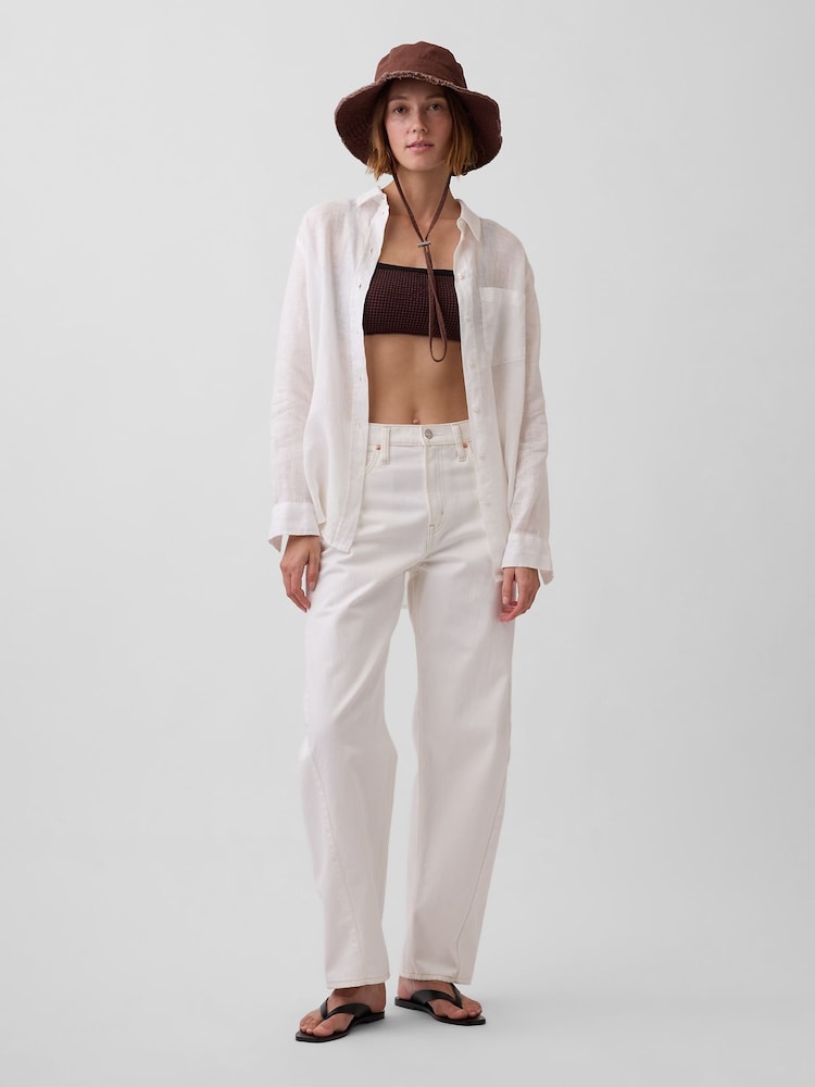 Braun - Gap Frayed Bucket Hat - Bild 4 von 4