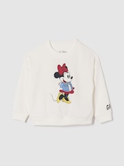 Gap White Disney VintageSoft Terry Sweatshirt (6mths-5yrs) - Image 1 of 3