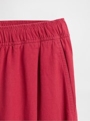 Gap Red Mid Rise Linen-Blend Easy Barrel Trousers - Image 6 of 6