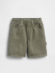 Gap Green UltraSoft Denim Pull On Carpenter Shorts (12mths-5yrs) - Image 1 of 2