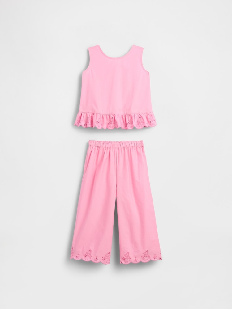 Gap Eyelet Ruffle Outfit Set (6mths-5yrs) - Imaginea 2 din 3