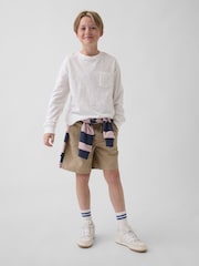 Bej - Pantaloni scurți lejeră Gap (4-13yrs) - Imaginea 3 din 5