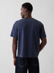 Marineblå - Gap Heavyweight Boxy T-shirt - Billede 2 af 4