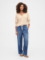 Gap High Waisted Easy Wide-Leg Jeans - Imaginea 1 din 6