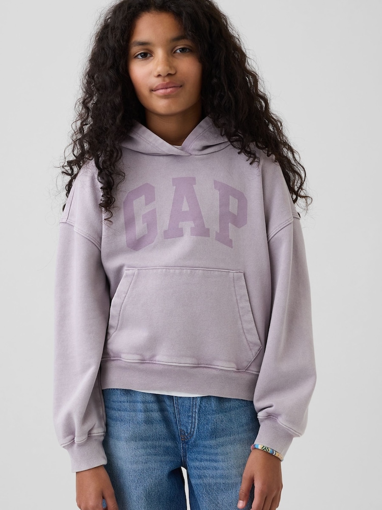 Gap Purple Vintage Soft Relaxed Hoodie (4-13yrs) (4-13yrs) - Image 1 of 6