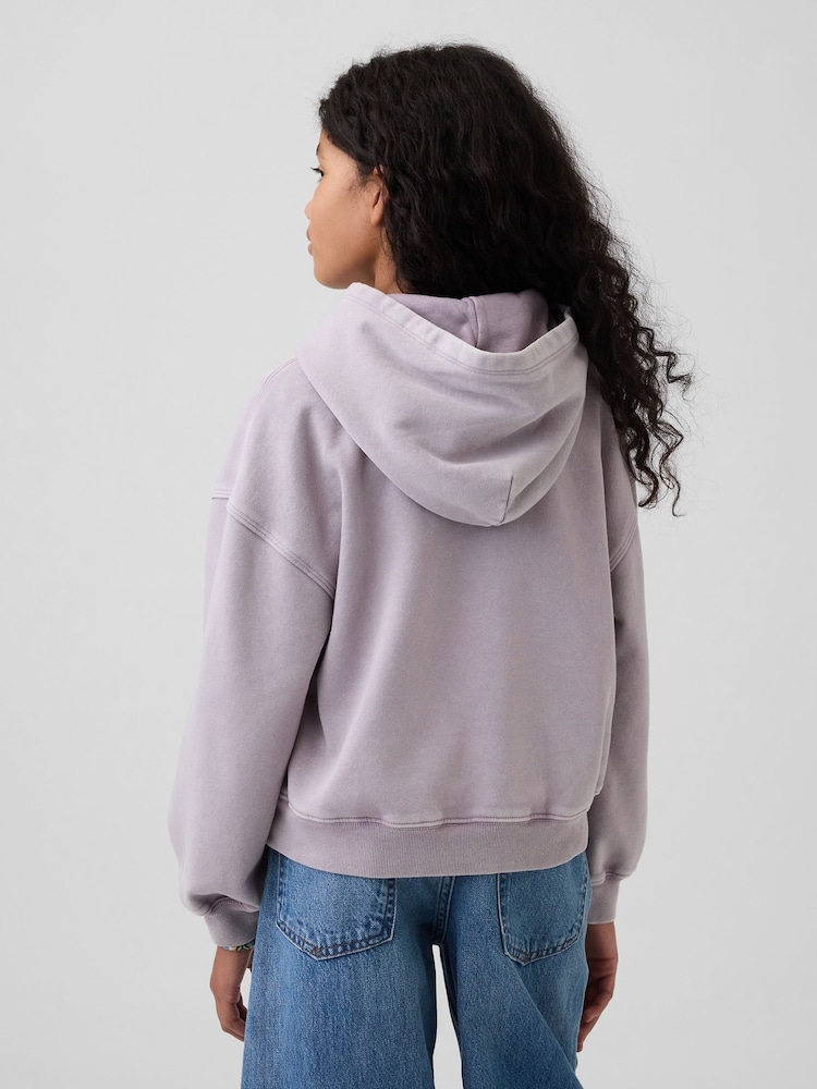 Gap Purple Vintage Soft Relaxed Hoodie (4-13yrs) (4-13yrs) - Image 2 of 6
