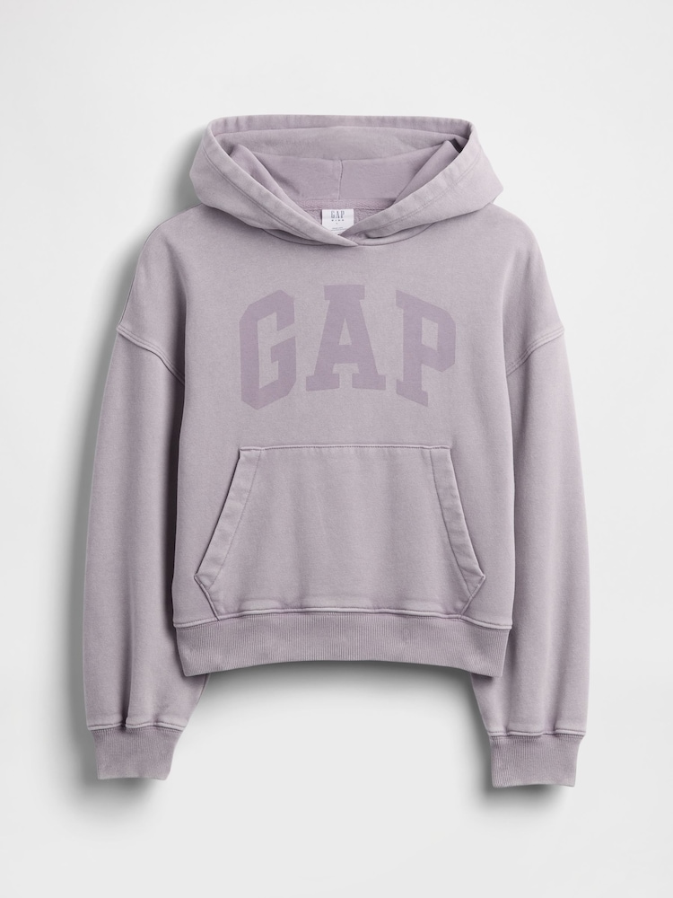 Gap Purple Vintage Soft Relaxed Hoodie (4-13yrs) (4-13yrs) - Image 6 of 6
