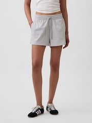 Gap Grey 3 inch French Terry Relaxed Logo Sweat Shorts - Image 1 of 6