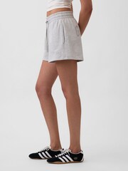 Gap Grey 3 inch French Terry Relaxed Logo Sweat Shorts - Image 3 of 6