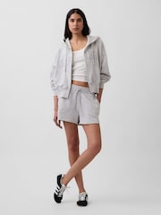 Gap Grey 3 inch French Terry Relaxed Logo Sweat Shorts - Image 4 of 6