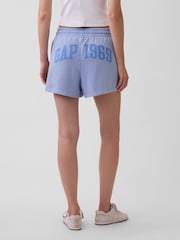 Gap Blue 3 inch French Terry Relaxed Logo Sweat Shorts - Image 2 of 4