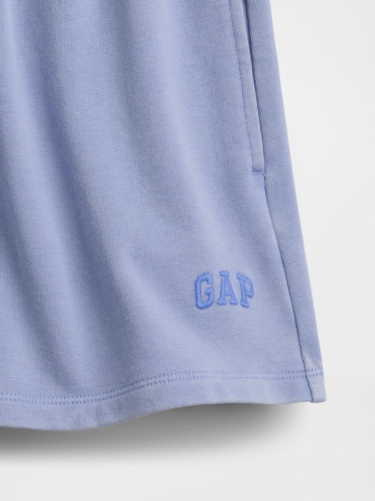 Gap Blue 3 inch French Terry Relaxed Logo Sweat Shorts - Image 4 of 4 Gap Blue 3 inch French Terry Relaxed Logo Sweat Shorts - Image 4 of 4