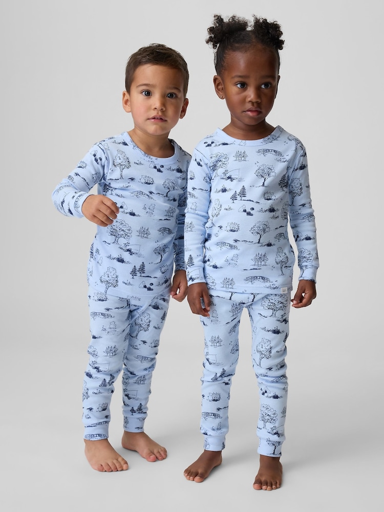Set de pijamale Gap Winnie The Pooh din bumbac periat (6luni -5ani) - Imaginea 1 din 6