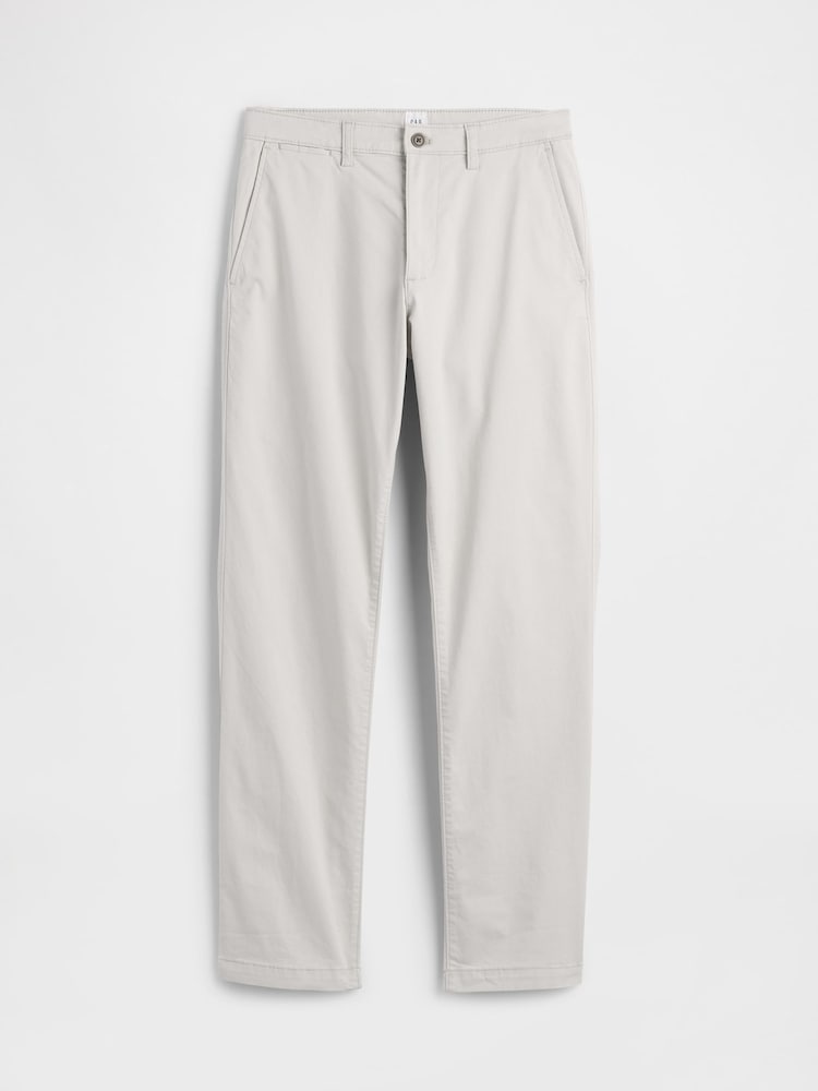 Gap Cream Essential Straight Fit Chinos - Image 6 of 6