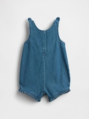 Gap Embroidered Floral Denim One-Piece (0-24mths) - Bild 2 von 4