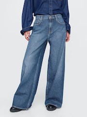 Gap Medium wash Mid Rise Extra Baggy Jeans - Image 1 of 4