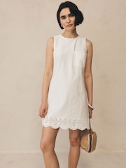 Mini robe droite Gap à ourlet œillet - Image 5 de 6