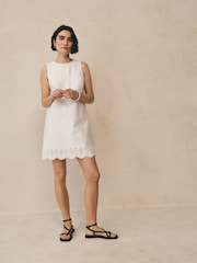 Mini robe droite Gap à ourlet œillet - Image 6 de 6