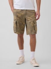 Gap Green Camo Relaxed Cargo Shorts - Image 1 of 5