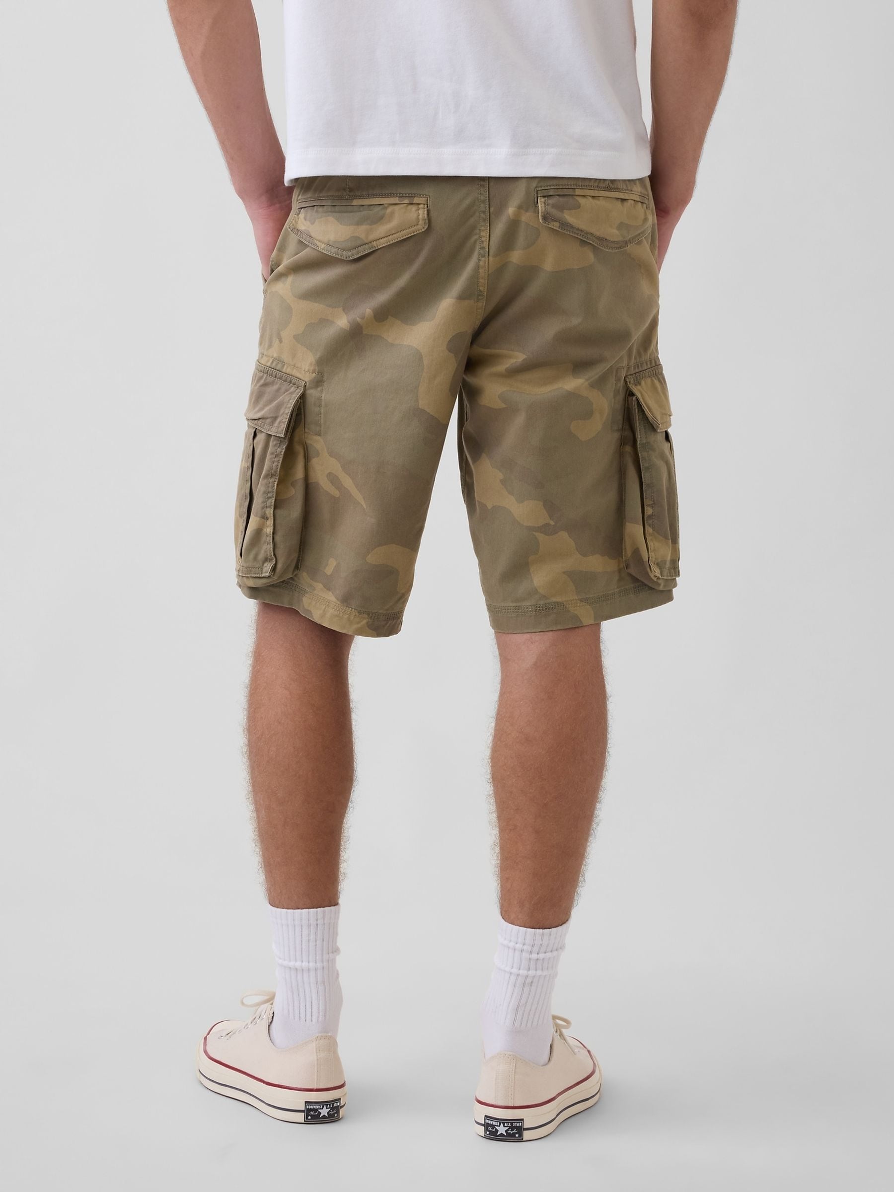 Buy Gap Green Camo Relaxed Cargo Shorts from the Next UK online shop