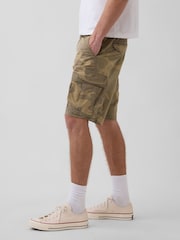 Gap Green Camo Relaxed Cargo Shorts - Image 4 of 5