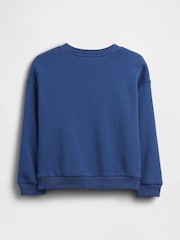 Gap Blue Relaxed French Terry Graphic Sweatshirt (6mths-5yrs) - Image 2 of 3