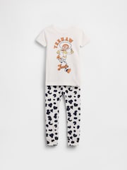 Gap White Jessie the Cowgirl Disney Brushed Cotton pyjamas Set (4-13yrs) - Image 1 of 2