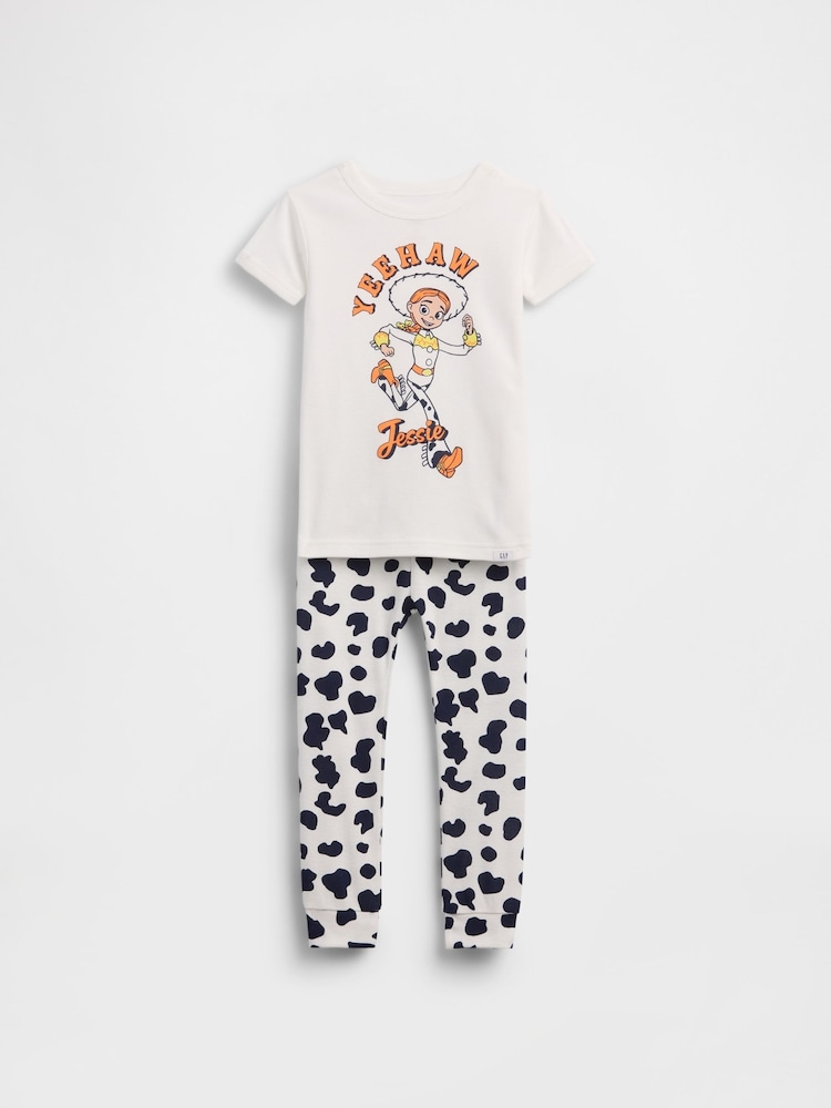 Gap White Jessie the Cowgirl Disney Brushed Cotton pyjamas Set (4-13yrs) - Image 1 of 2