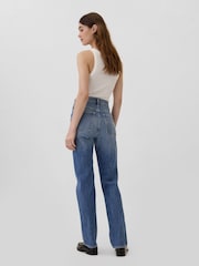 Gap Blue High Waisted 90s Original Straight Jeans - Image 4 of 6