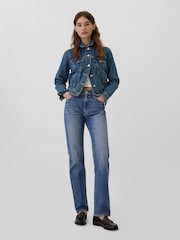 Gap Blue High Waisted 90s Original Straight Jeans - Image 6 of 6