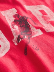 Roșu - Tricou grafic cu mânecă scurtă Gap (4-13ani) - Imaginea 4 din 4