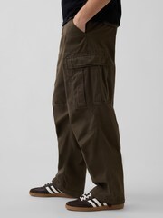 Gap Brown Relaxed Cargo Trousers - Image 3 of 4