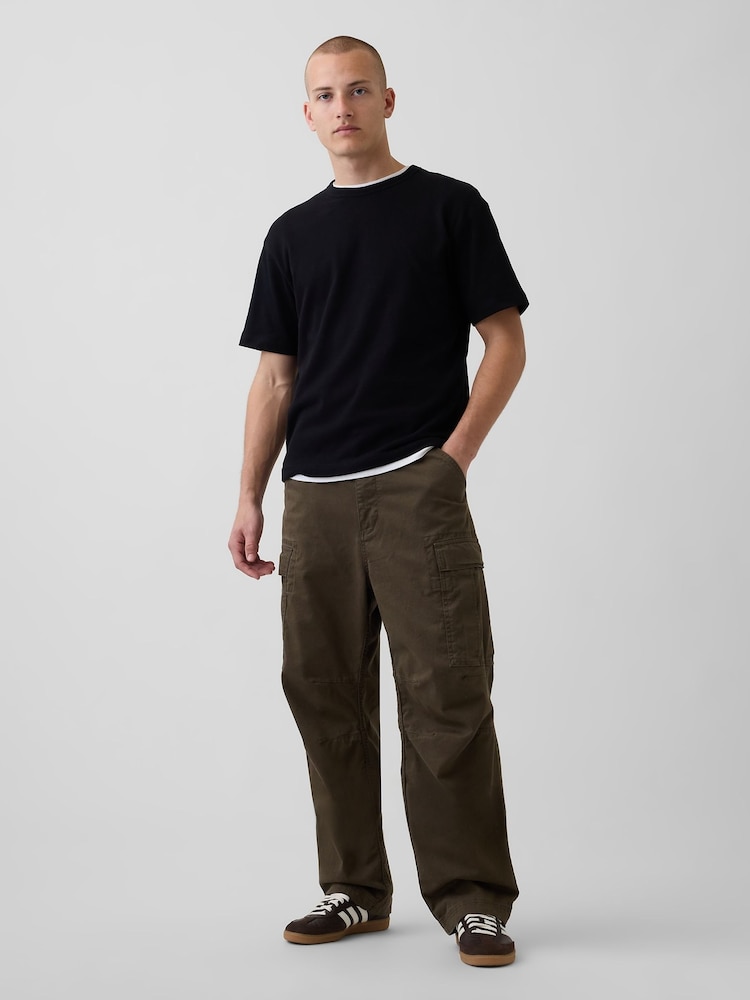 Gap Brown Relaxed Cargo Trousers - Image 4 of 4