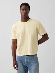 Gul - Gap Heavyweight Boxy T-shirt - Billede 1 af 4