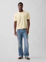 Gul - Gap Heavyweight Boxy T-shirt - Billede 3 af 4