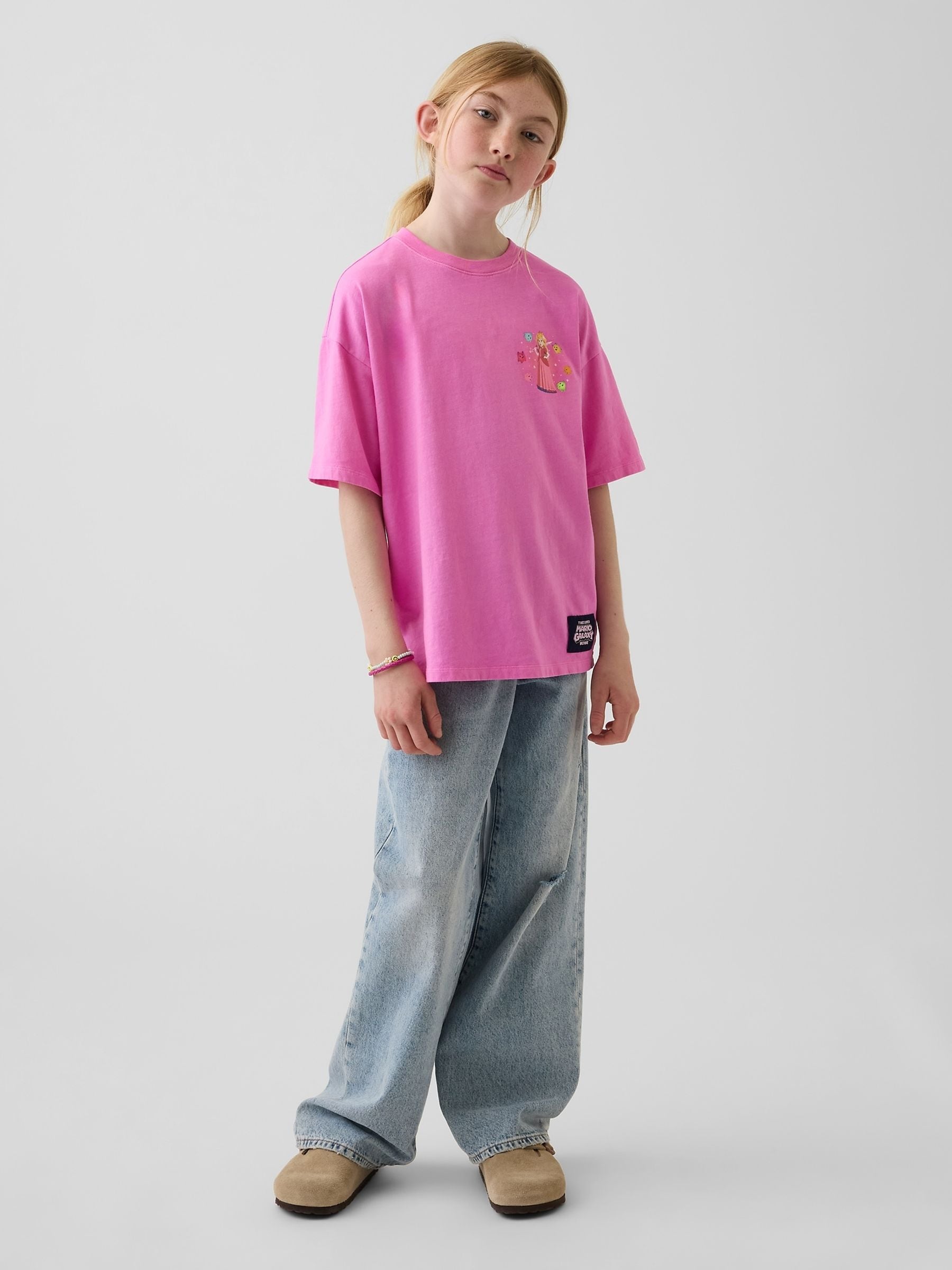 Buy Gap Pink Princess Peach Super Mario Relaxed Graphic Short