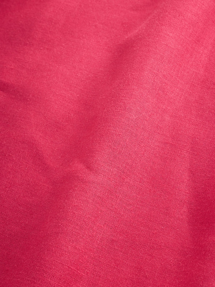 Gap Red Linen-Blend Cinched Mini Shirtdress - Image 6 of 6 Gap Red Linen-Blend Cinched Mini Shirtdress - Image 6 of 6