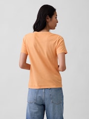 Gap Orange Vintage Soft T-Shirt - Image 2 of 4