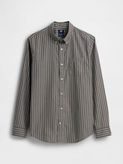 Gap Brown stripe Cotton Poplin Classic Shirt - Image 3 of 3