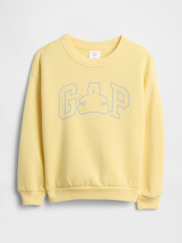 Gap Yellow Logo Relaxed Crew neck Sweatshirt (6mths-5yrs) - Image 1 of 3 Gap Yellow Logo Relaxed Crew neck Sweatshirt (6mths-5yrs) - Image 1 of 3