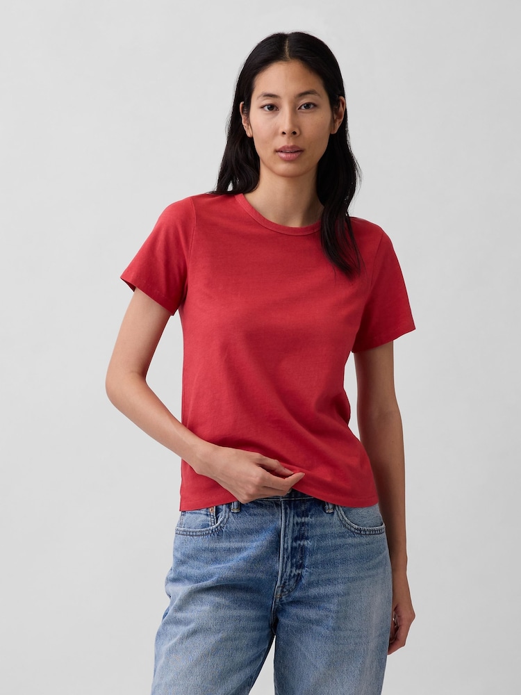 Gap Red Vintage Soft T-Shirt - Image 1 of 3