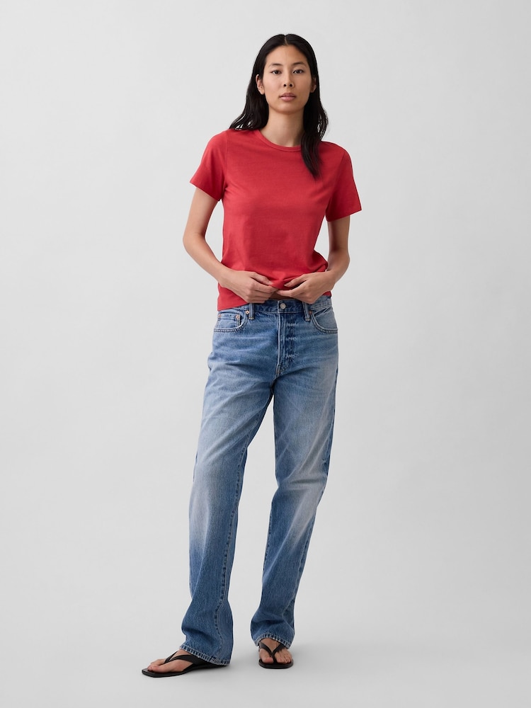 Gap Red Vintage Soft T-Shirt - Image 3 of 3