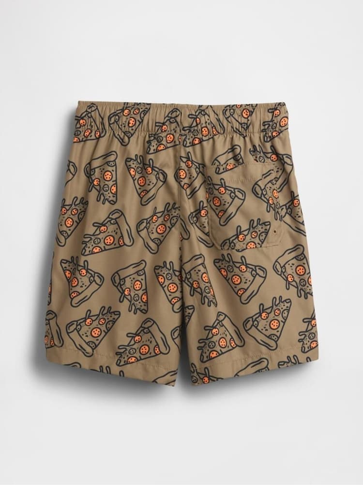 Gap Brown 5 Inch Swim Trunks (4-13yrs) (4-13yrs) - Image 2 of 3