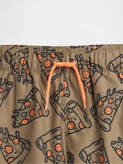 Gap Brown 5 Inch Swim Trunks (4-13yrs) (4-13yrs) - Image 3 of 3
